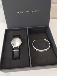 Zestaw damski zegarek+bransoletka Daniel Wellington srebrny