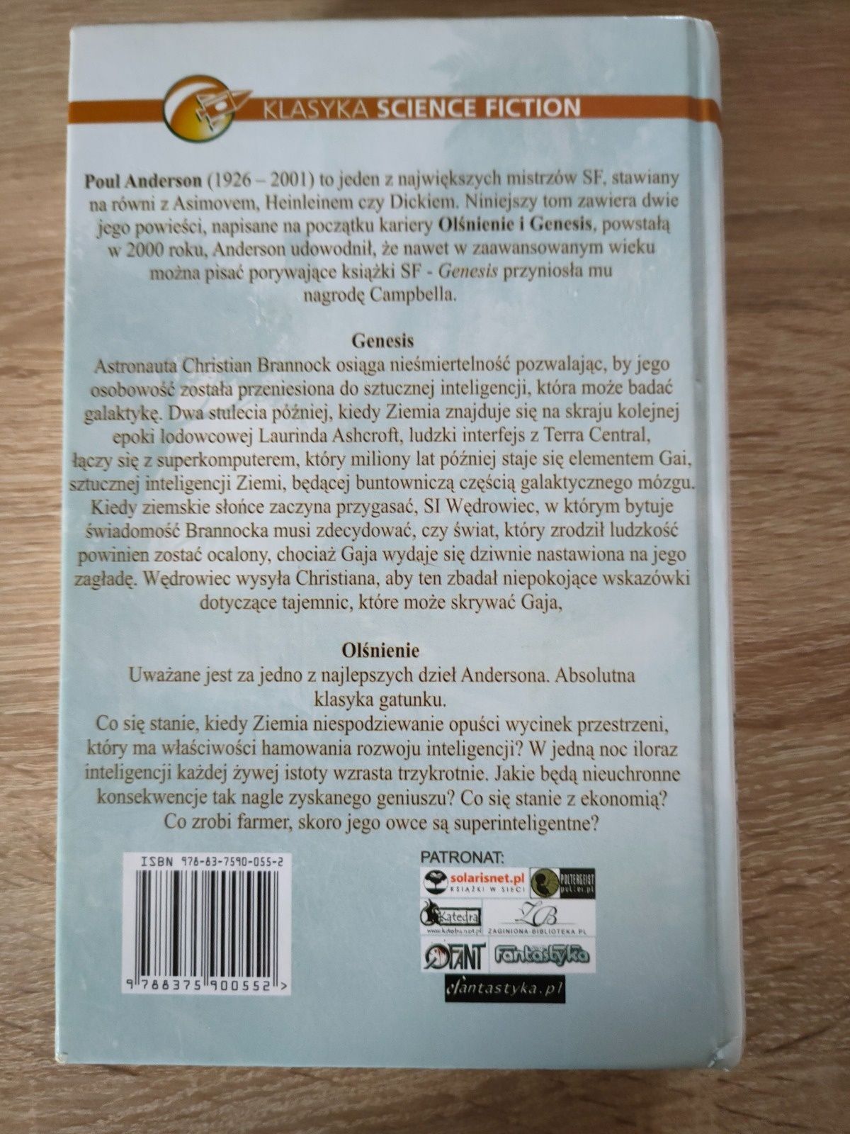 Poul Anderson - Genesis Olśnienie - TWARDA OPRAWA - NOWA