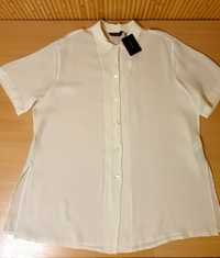 Нова шовк Massimo Dutti блуза блузка рубашка сорочка шовкова бежева