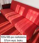 wersalka vintage PRL czerwona