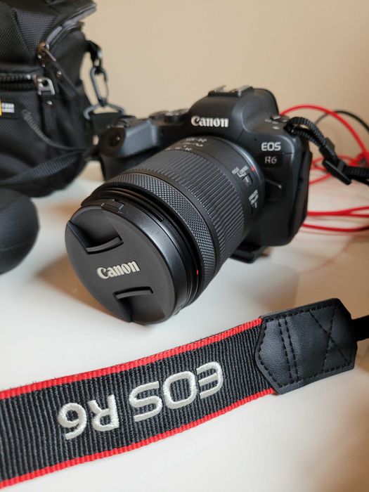 Canon eos r6 + obiektyw 24-105mm+2 baterii