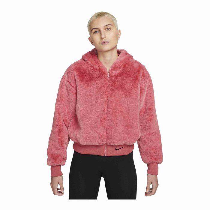 Куртка Nike Womens Faux Fur Jacket Pink