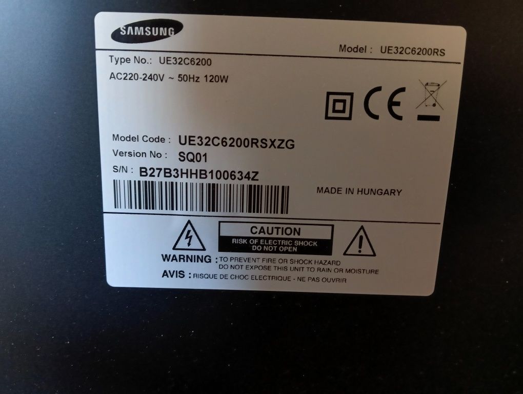 Telewizor Samsung Led/Lcd Tv UE32C6200 RSXZG