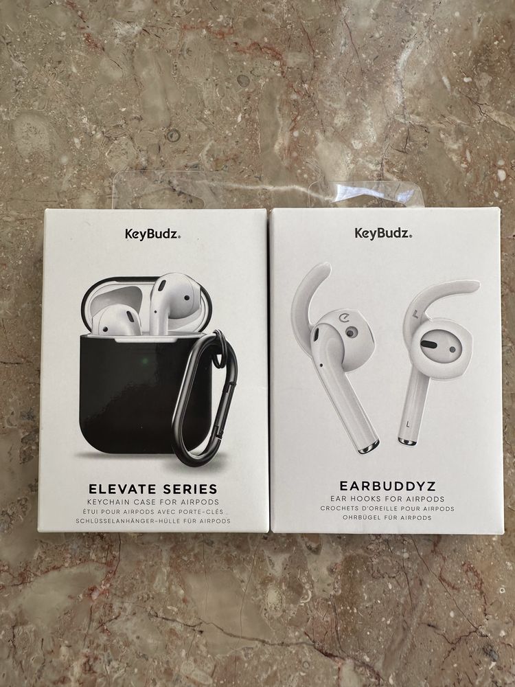 Capa e ganchos de silicone para airpods 2
