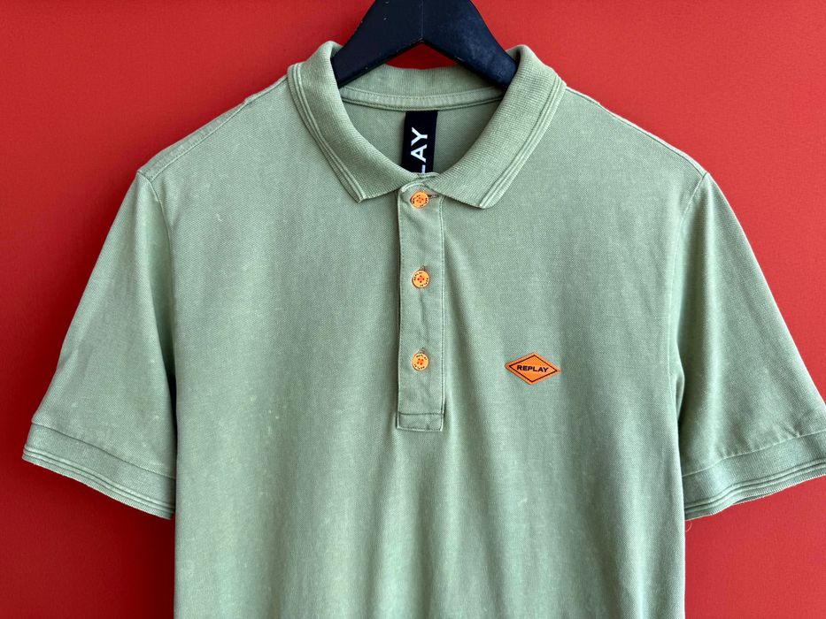 Replay Оригінал чоловіча футболка з комірцем поло розмір M