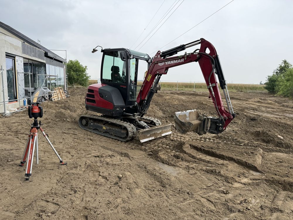 Usługi minikoparką roboty ziemne przyłącza wod-kan gaz wykop przeciski