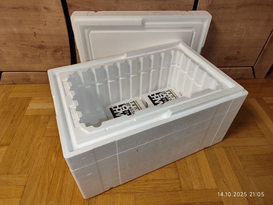 Styrobox pojemnik styropianowy izotermiczny 60x40x35cm + 4 wkłady