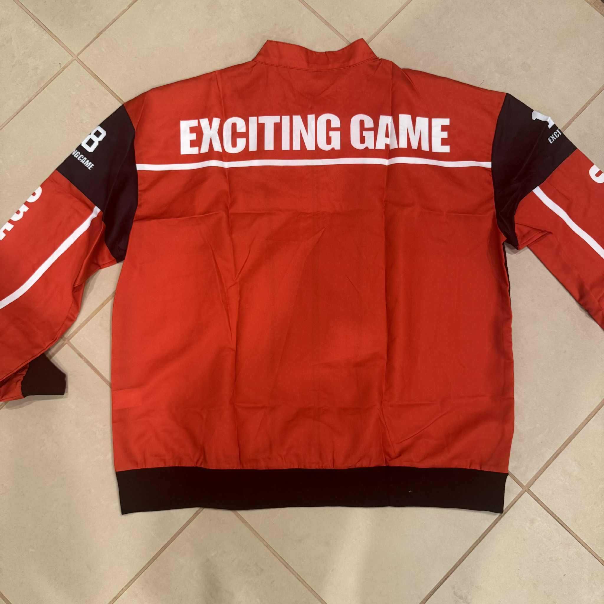Czerwona kurtka streetwear SPEED RACING (L) – nowa