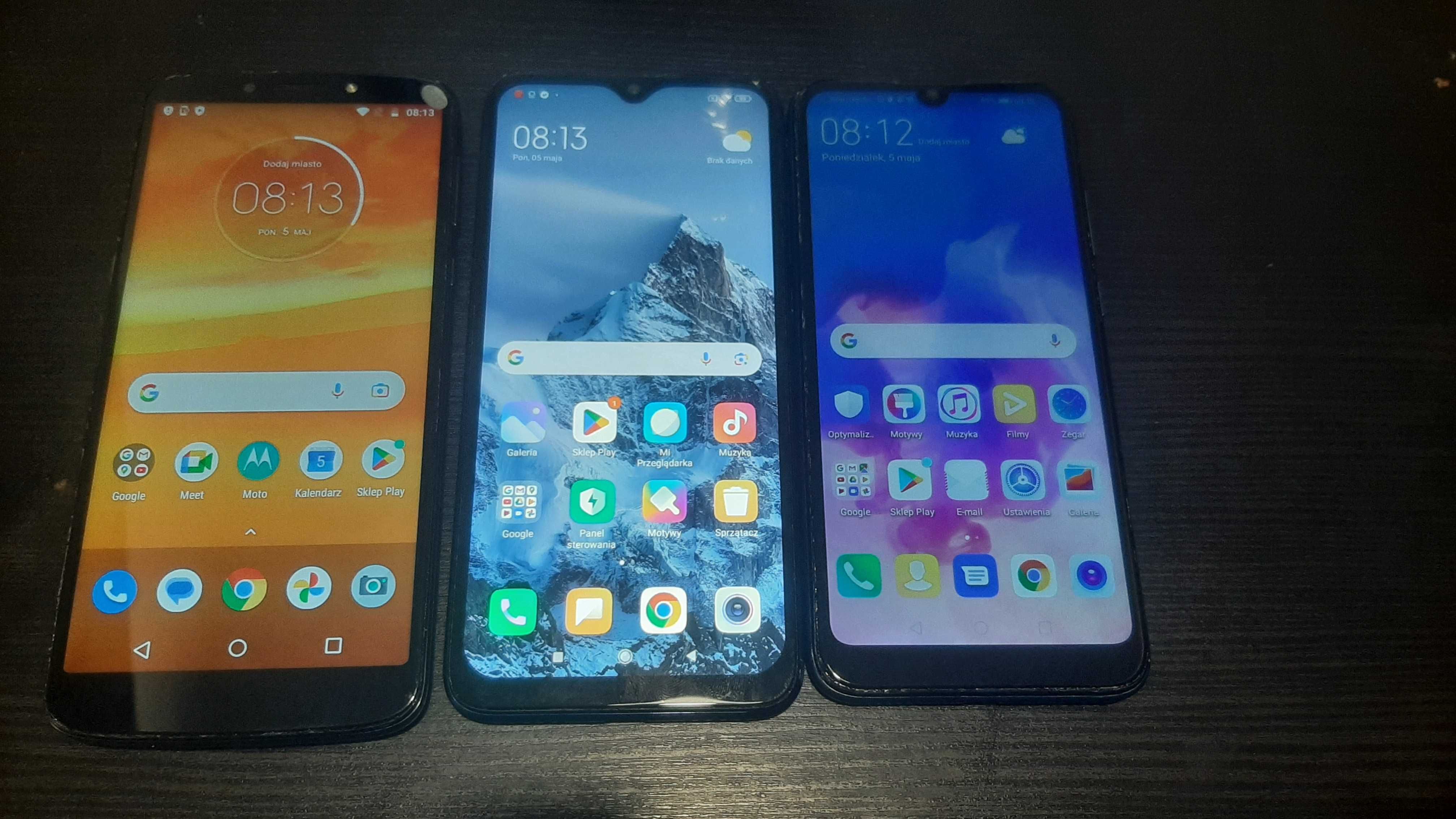 Moto e5plus  2\16 gb  Redmi Note 7  3\32 gb,   Huawei Y6 2019  2\32 gb