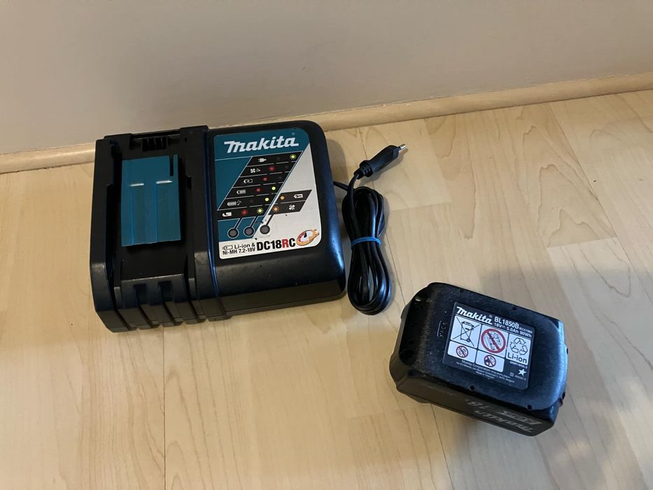 Szybka ładowarka Makita DC18RC Li-Ion 7,2-18V i Bateria BL1850B 5.0Ah