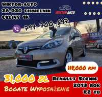 Renault Scenic*2013 rok*1,2 TB*118 przebiegu*NAVI*2 kpl kół*Godny uwag