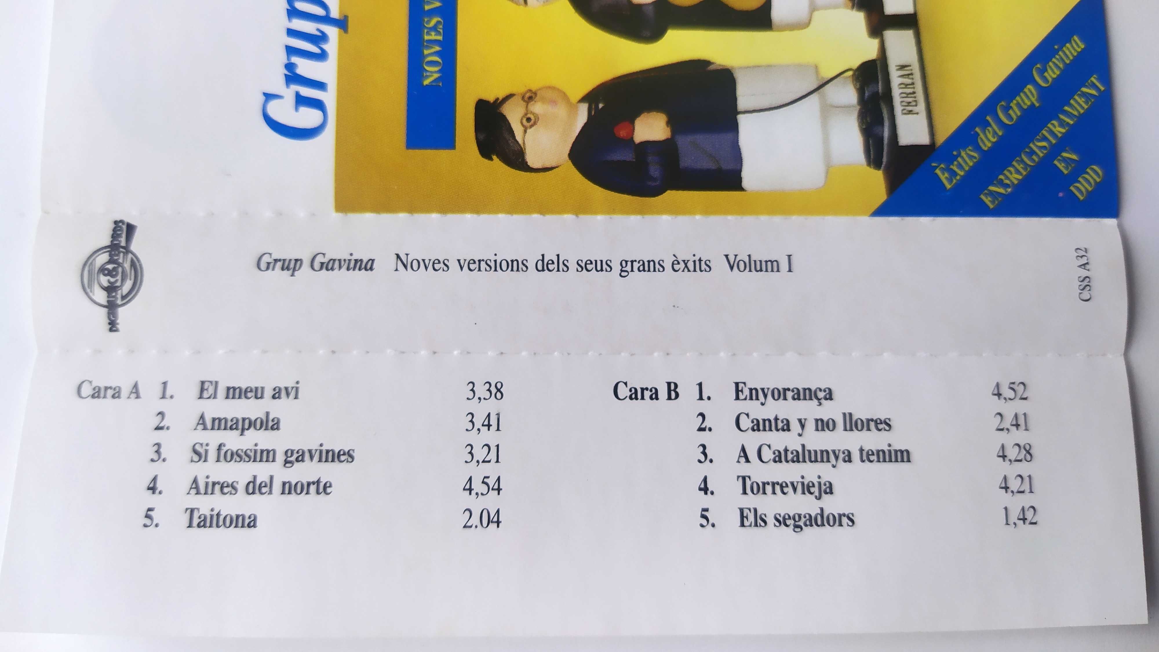 Grup Gavina volum I  Havaneres kubańska muzyka kaseta