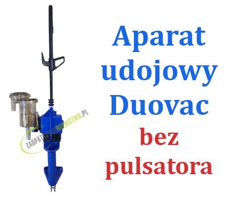 Aparat Udojowu DUOVAC bez pulsatora NOWY typ do dojarki alfalaval FV