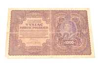 Stary banknot 1000 marek Polskich 1919 I ser antyk