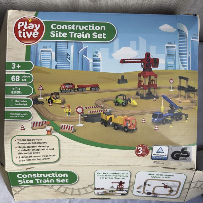 Zabawkowy plac budowy Playtive Construction Site Train Set