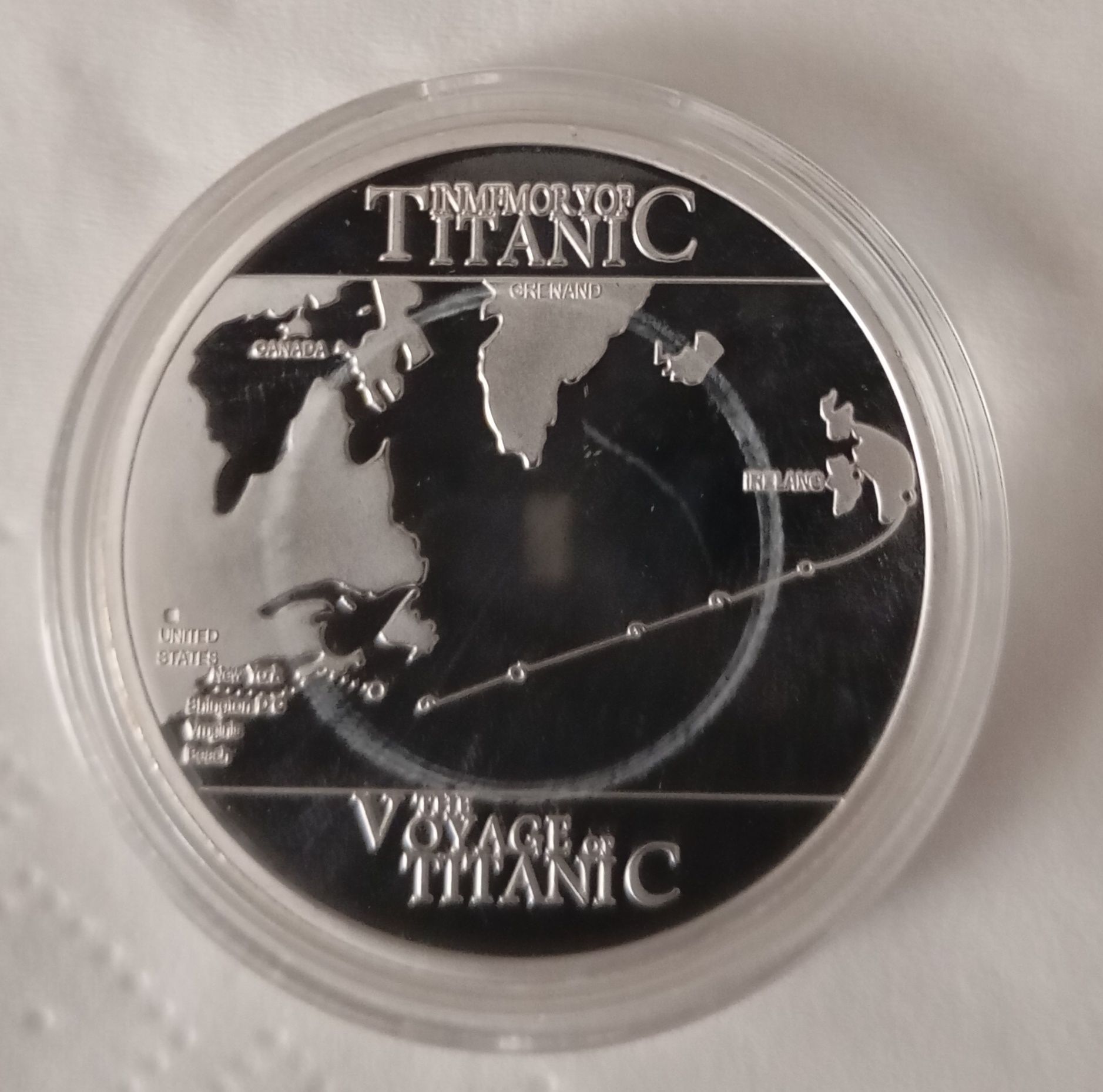 Medalhas do Titanic RMS dourada e prateada