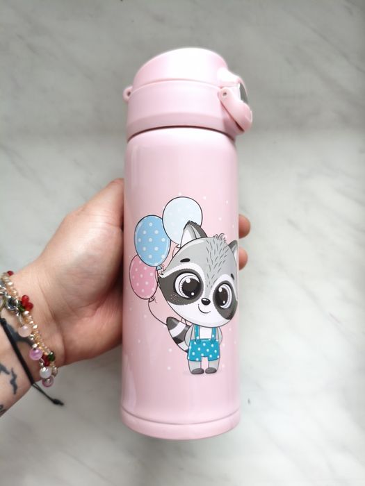 Kubek termiczny z blokadą 350ml Różowy