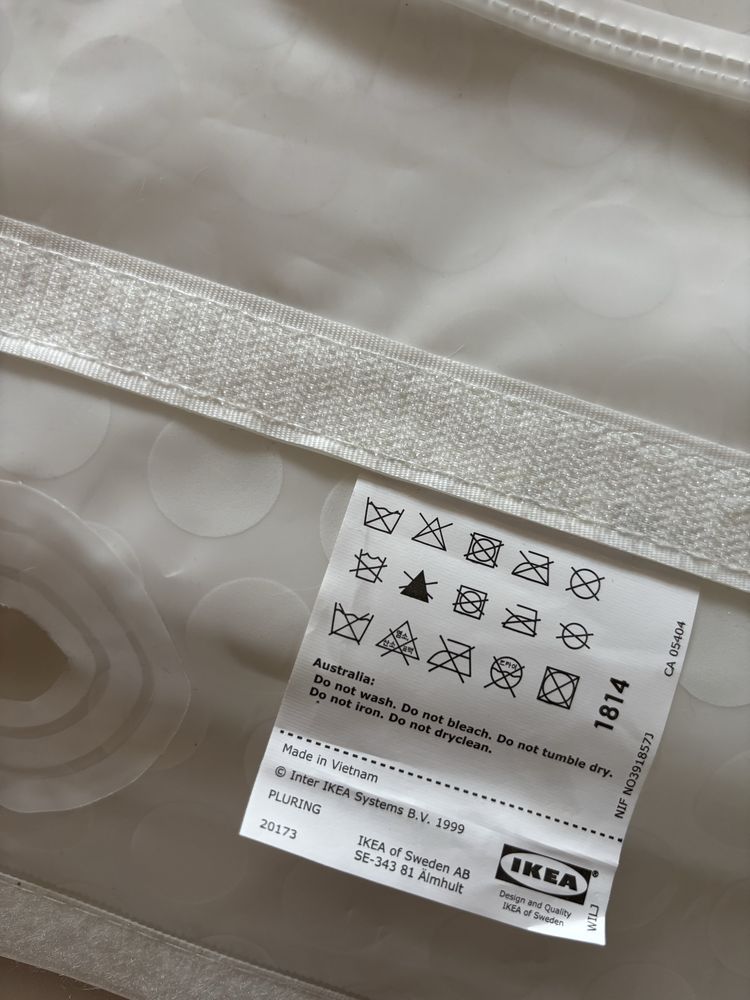 IKEA zestaw 3 szt. półki wiszące do szafy PLURING białe