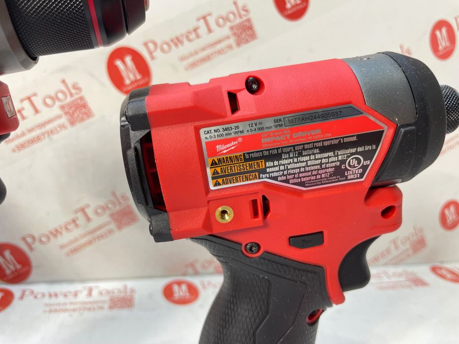 Комплект Milwaukee 3453-20/3404-20/безщітковий імпакт/шуруповерт 12в