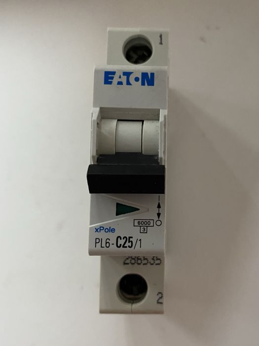 Автоматический выключатель Eaton 25А тип С