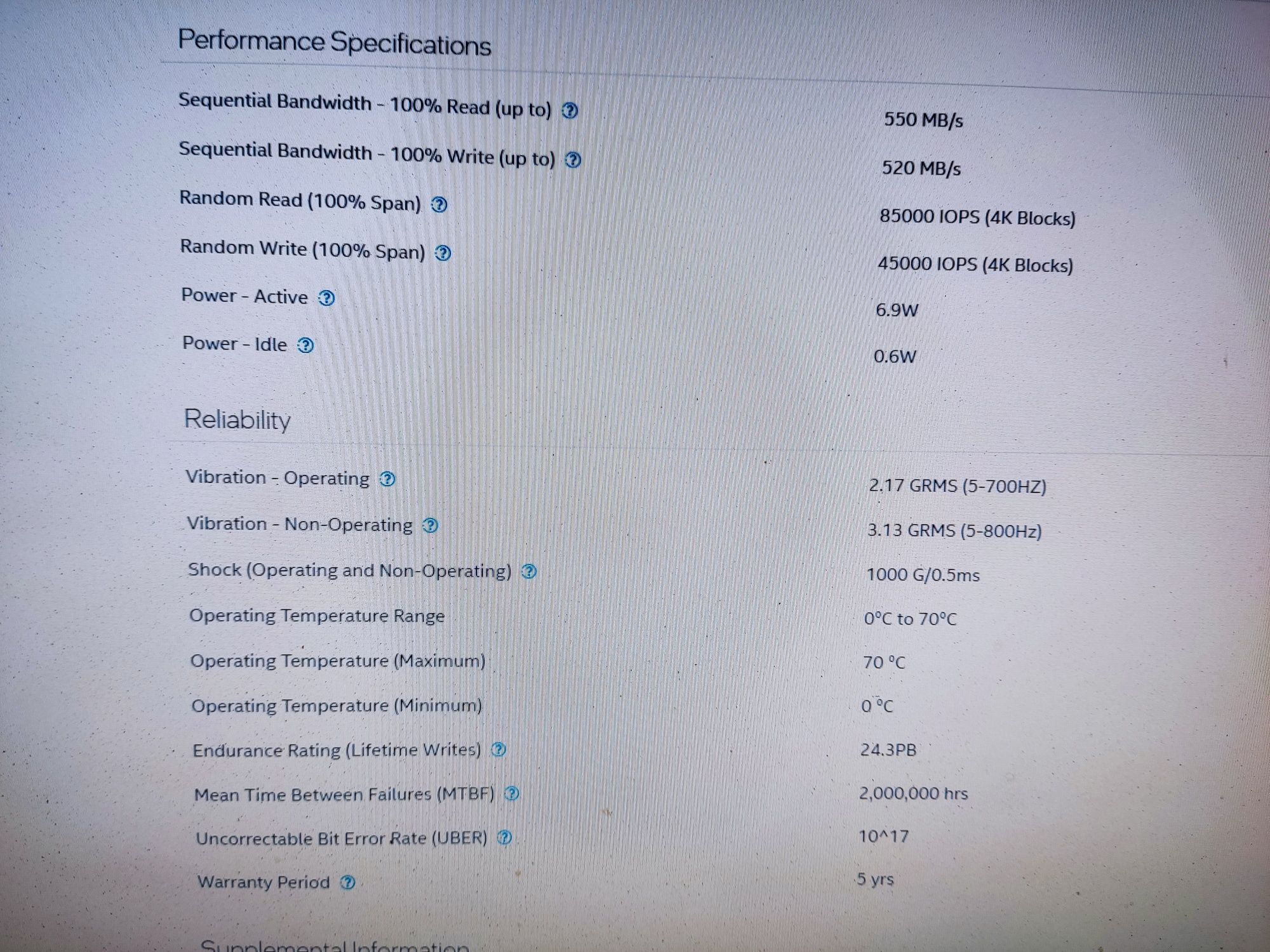 Vendo SSD DC S3710 de 1.2TB