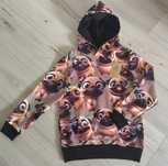 Bluza z kapturem pies psy mops