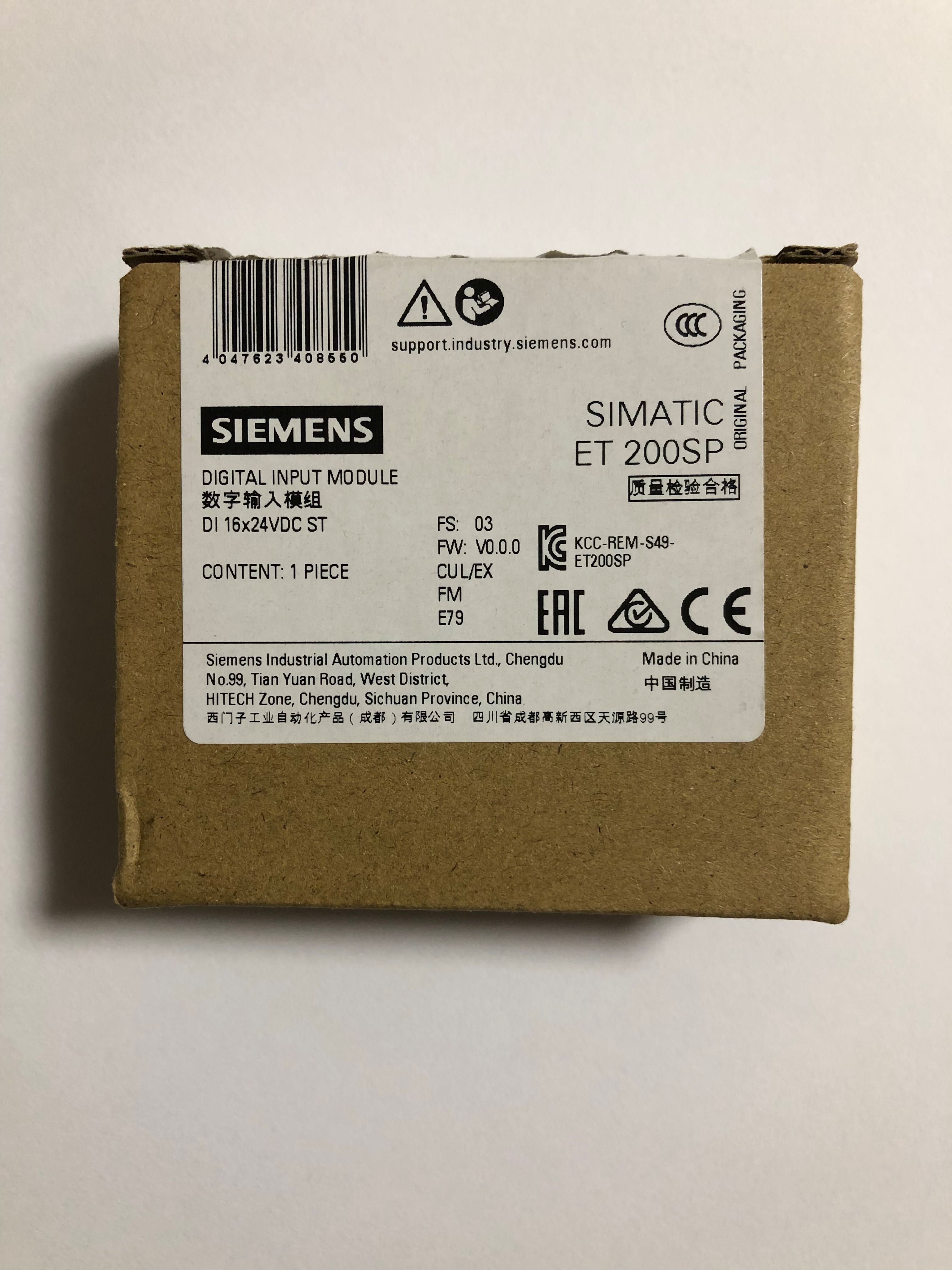 Simatic et 200sp, moduł wejść binarnych, 6es7131-6bh01-0ba0