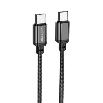 Borofone Kabel BX87 Sharp - Typ C na Typ C - PD 60W 1 metr czarny