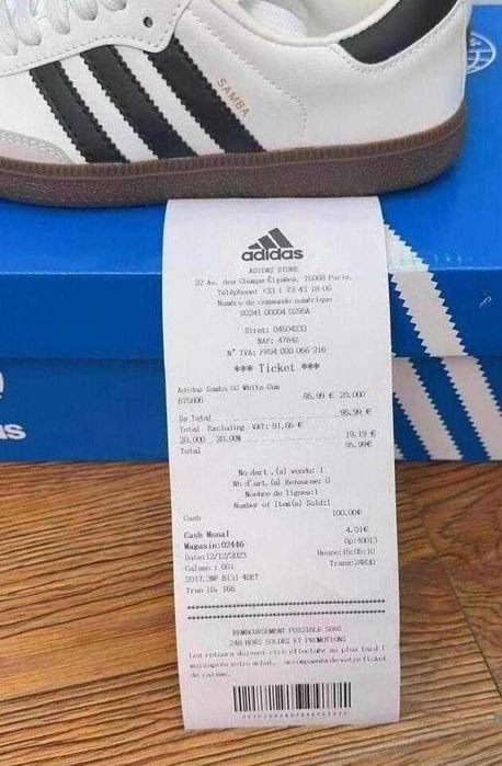 Buty damskie Trampk ADIDAS SAMBA OG White R.37