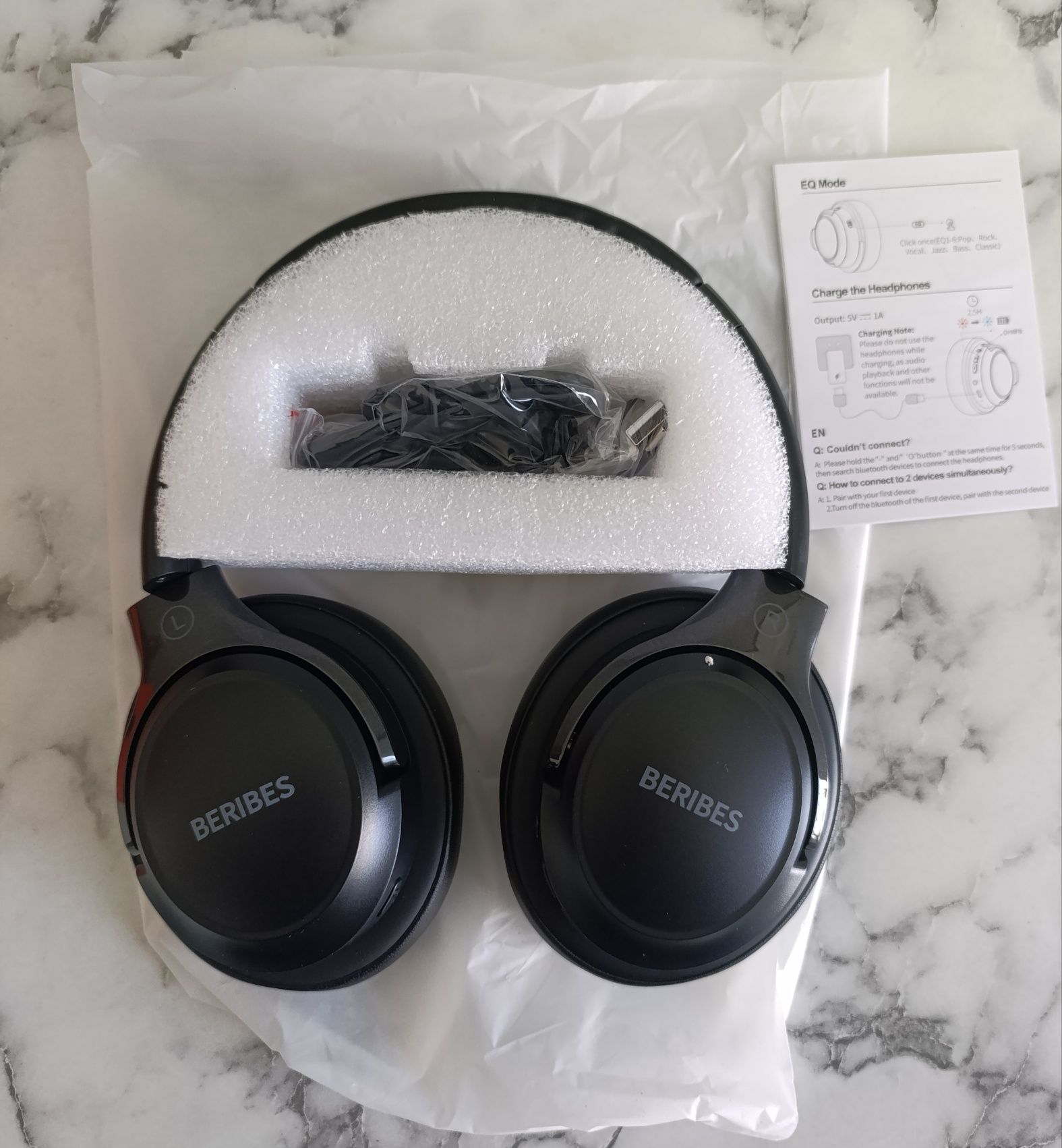 Бездротові навушники TWS BERIBES WH202A Bluetooth 5.1 USB-C гарнітура