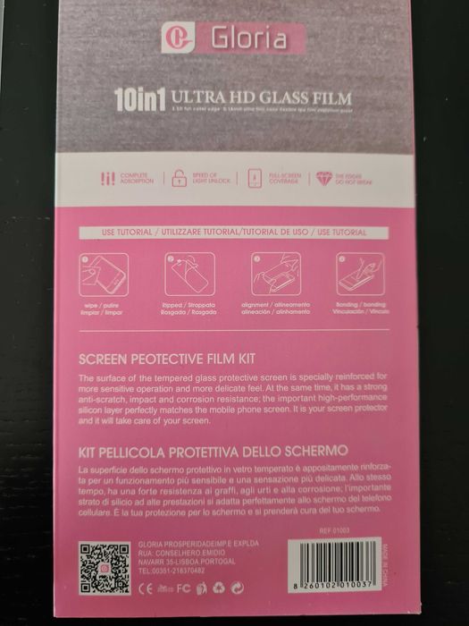 Película de vidro para ecrã iPhone X