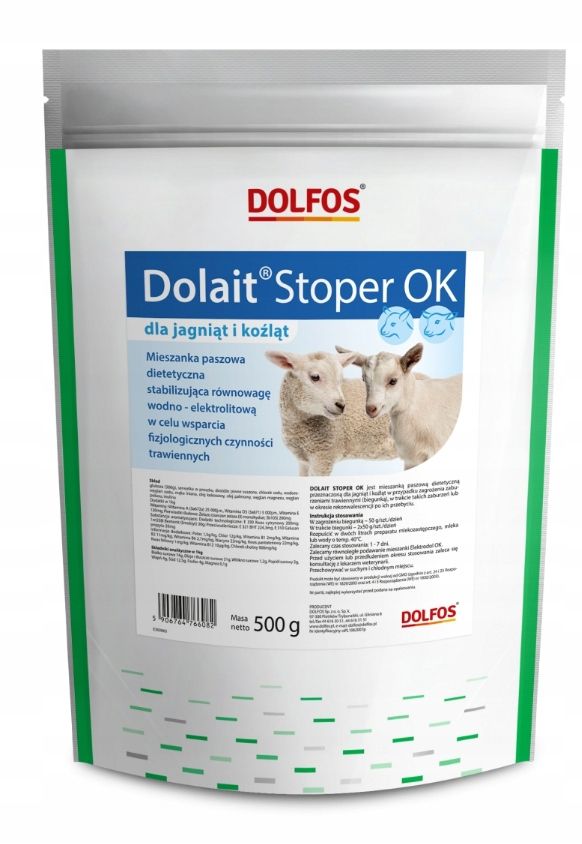 Dolait Stoper OK na biegunkę owca koza DOLFOS 500g