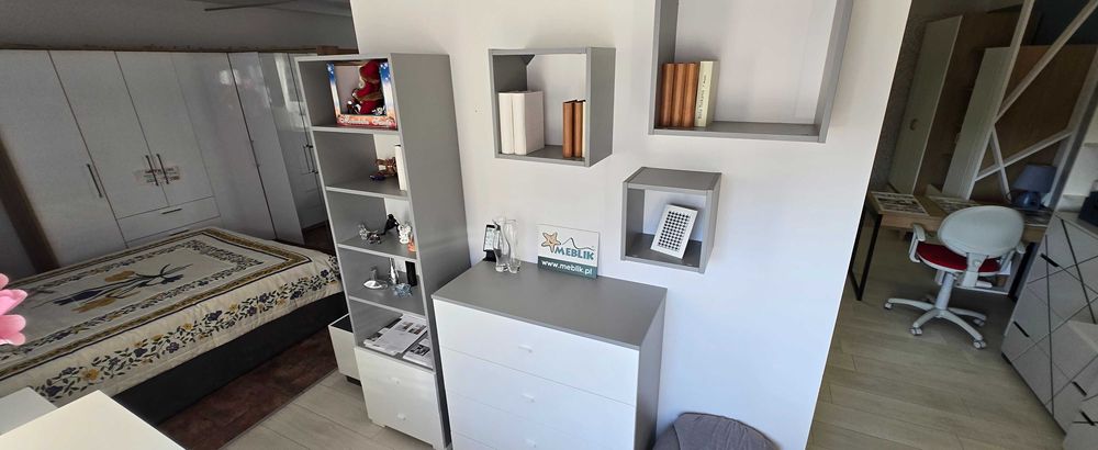 MEBLIK Uni Grey regał komoda półki