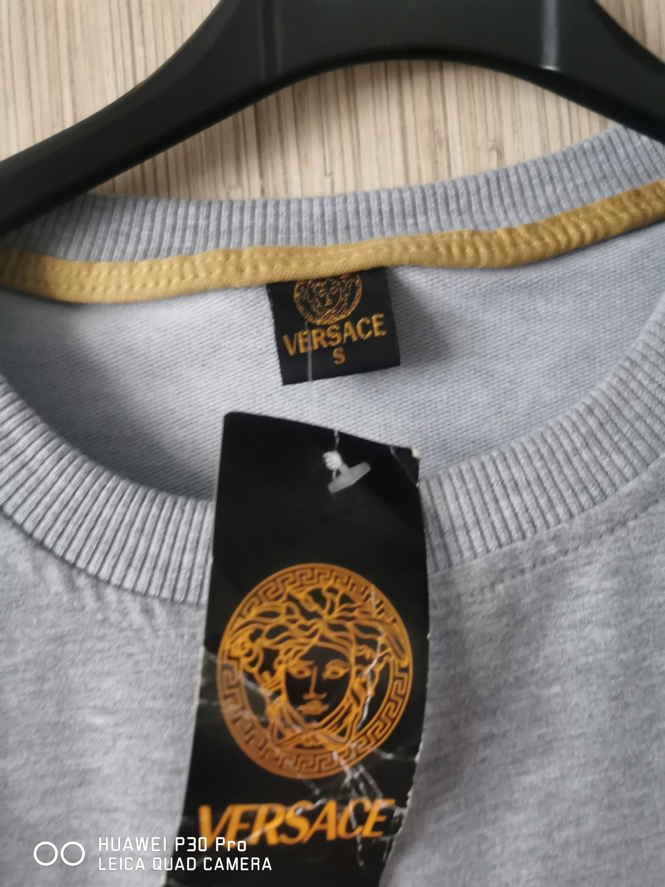 Versace Szara bluza damska S