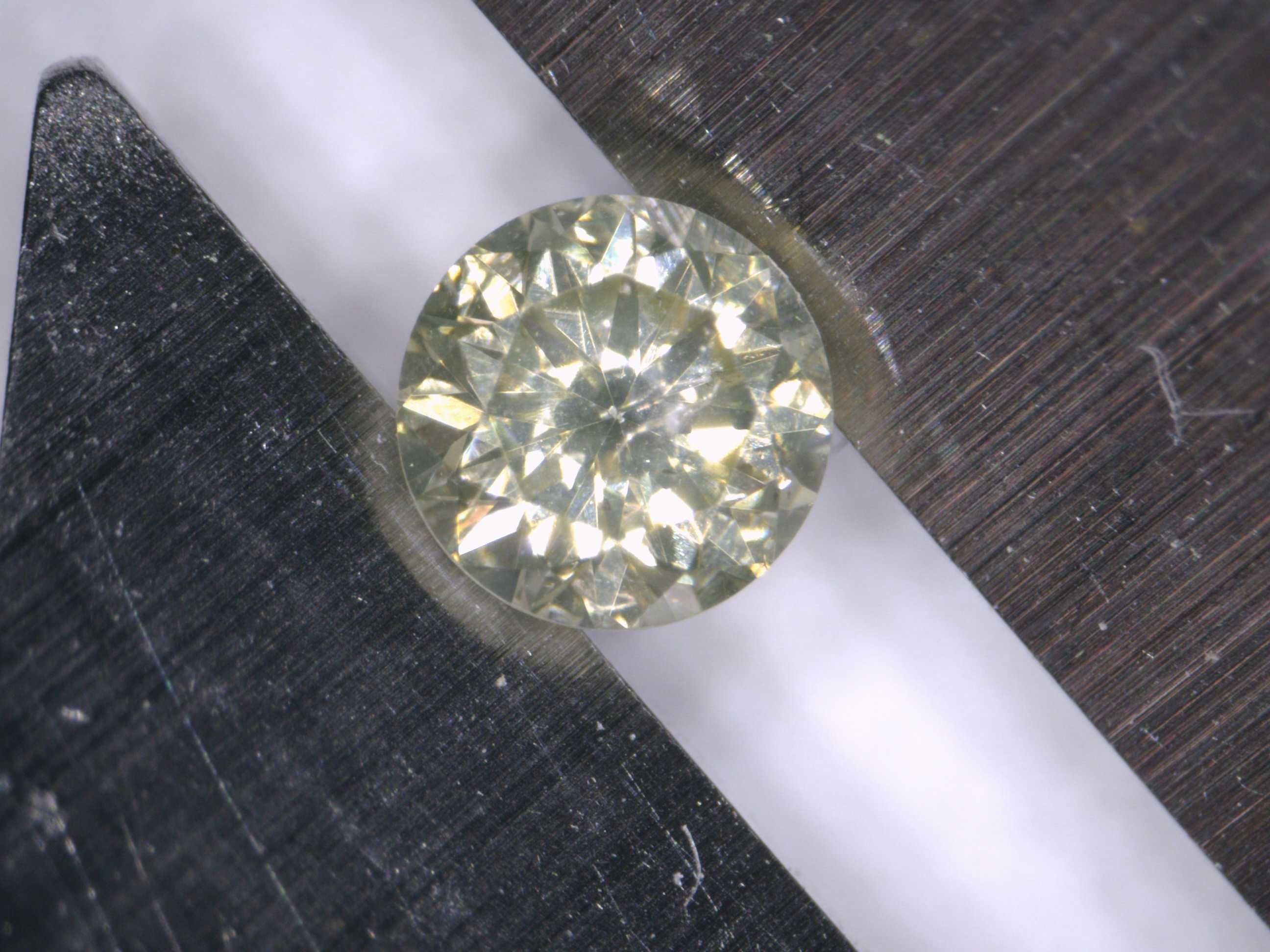 Naturalny Diament 0.07ct Żółty Brylant I1