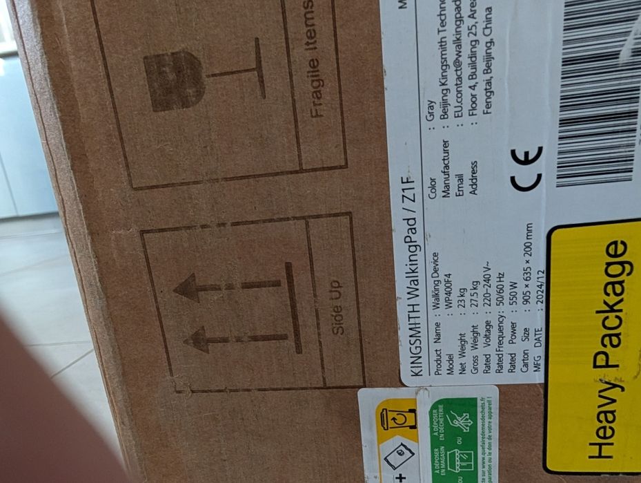 Składana bieżnia WalkingPad Kingsmith Z1 6km/h 550W