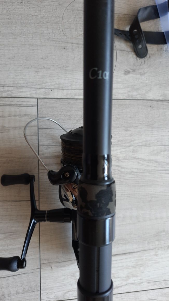 Wędka karpiowa teleskopowa  Prologic kołowrotek Shimano.