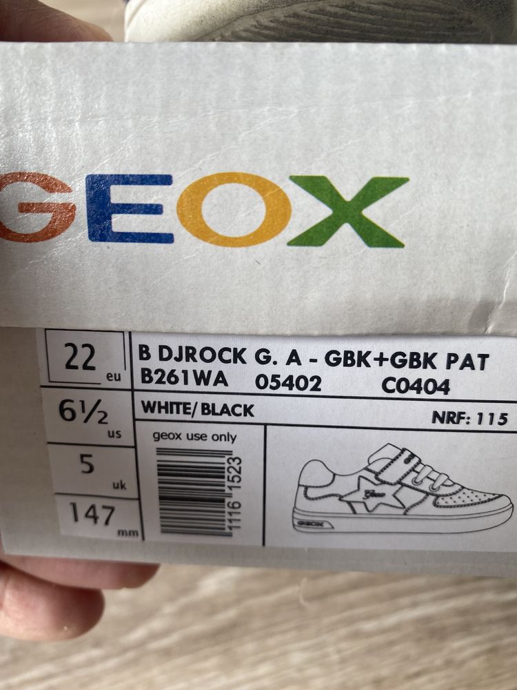 Buciki Geox rozmiar 22 adidasy skórzane