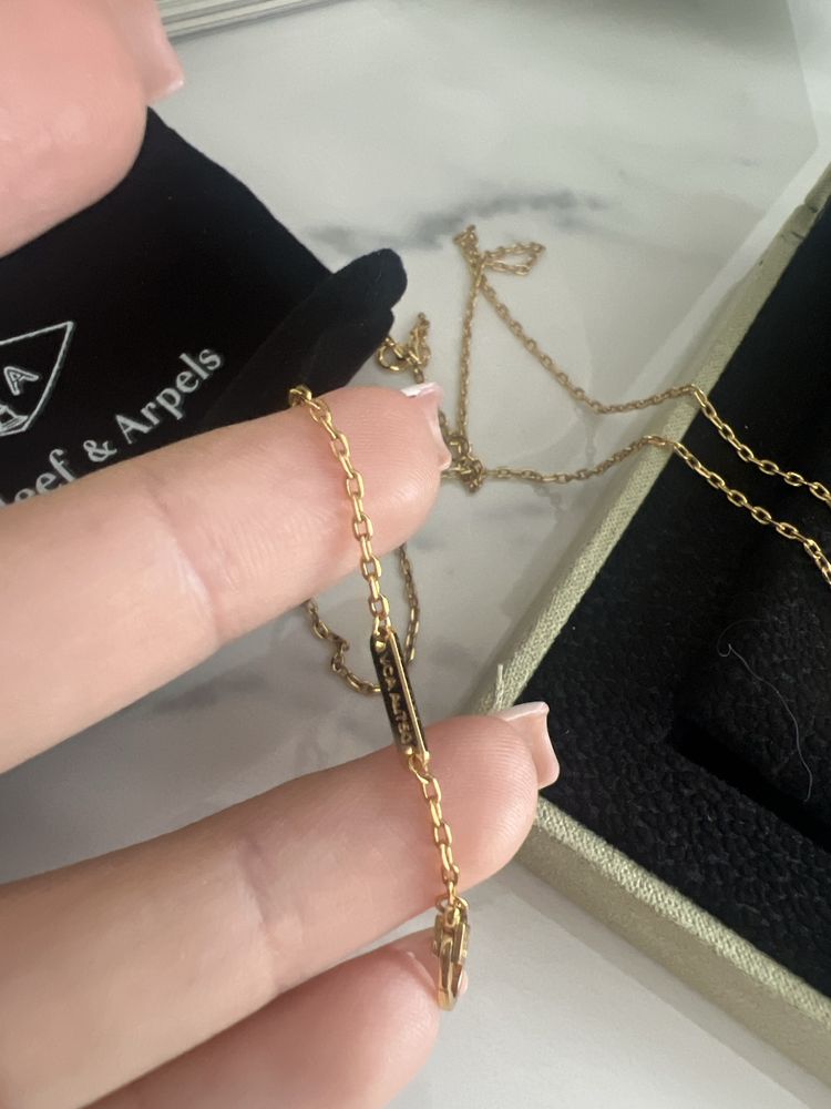 Piekny naszyjnik Van Cleef & Arpels kolor zloty