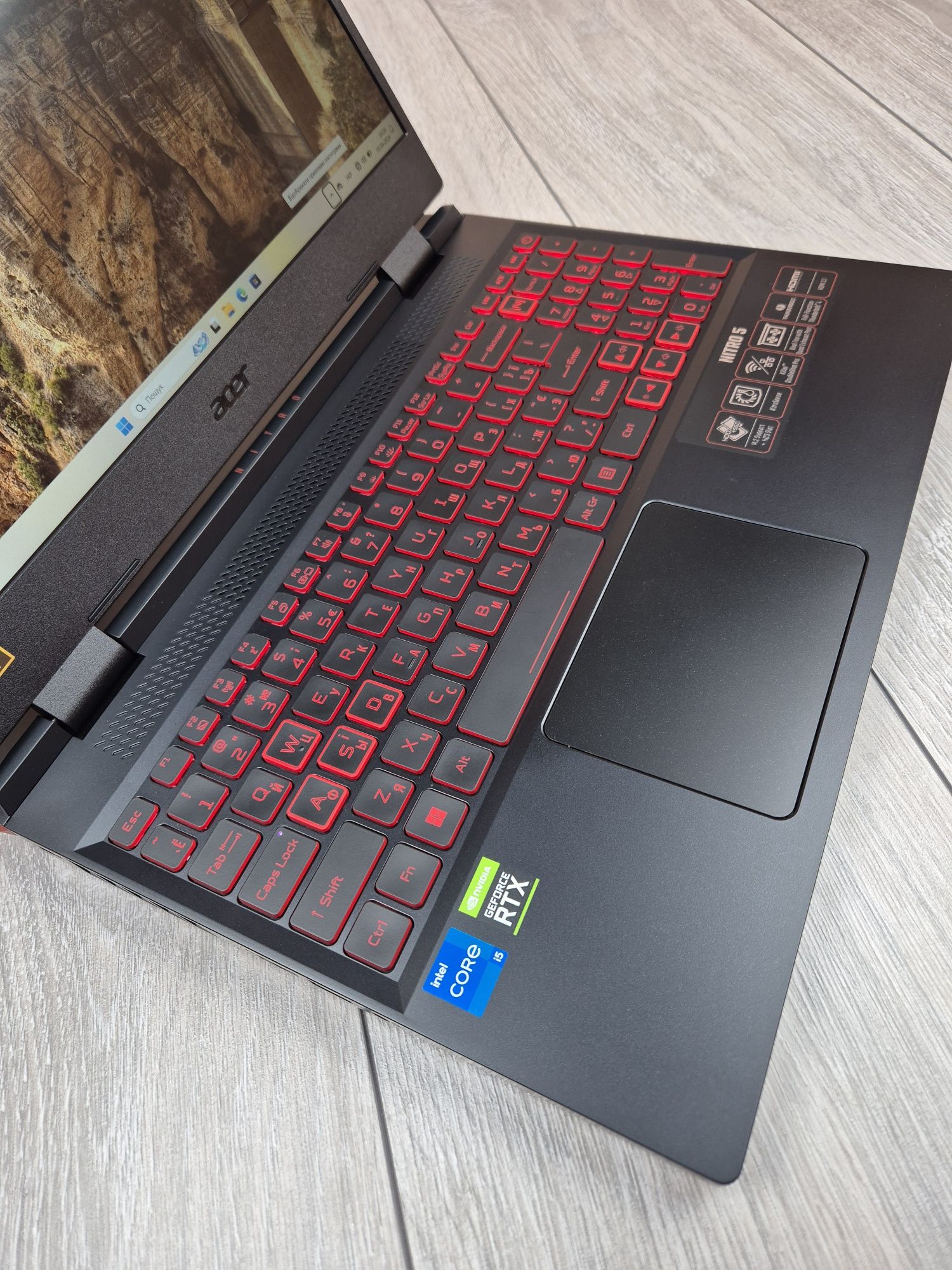 15,6" 144Гц Acer Nitro 5 RTX3050Ti 4gb /i5-12450H/ SSD-512gb/ RAM-16gb