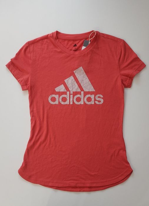 nowa damska pomarańczowa koszulka adidas S