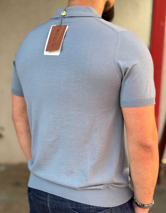 Мужское брендовое поло LP, Zegna | Мужской трикотаж