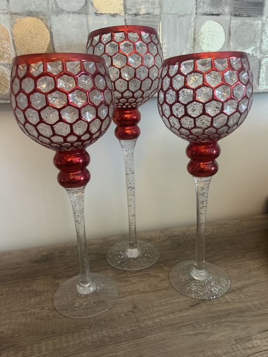 Conjunto de 3 castiçais