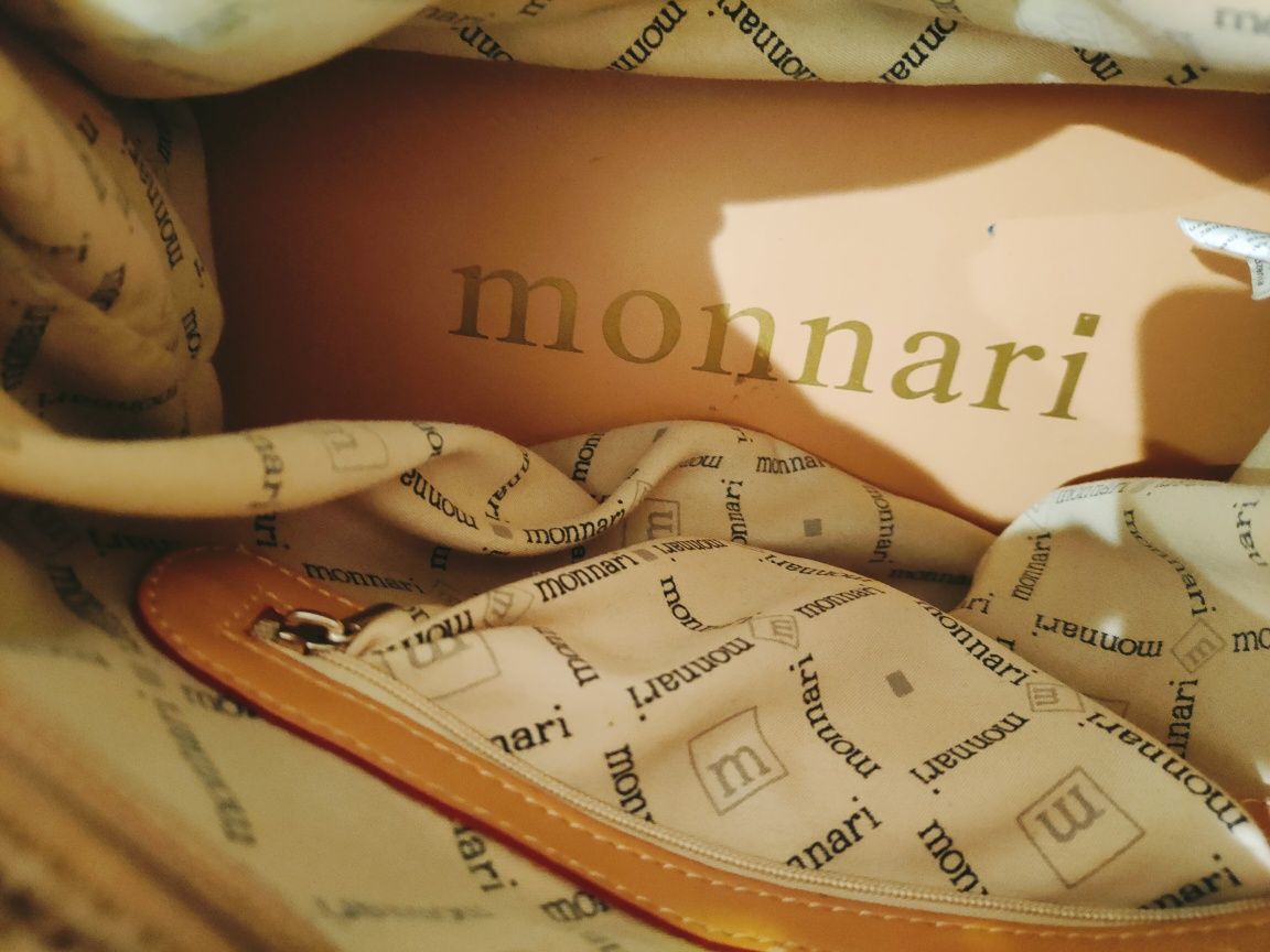 Torba MONNARI panterka beżowa stan DB+