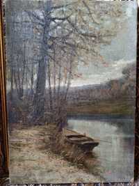 Пейзаж у реки 1903 год Иван Петрович Гурьев