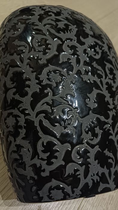 Wazon czarny nowoczesny 25cm