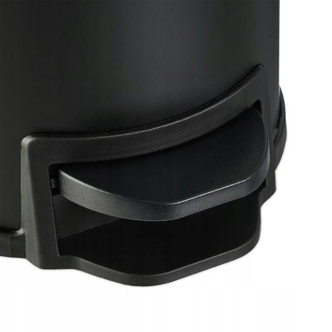 Kosz na śmieci Relaxdays Kosz na śmieci łazienkowy 3 l czarny