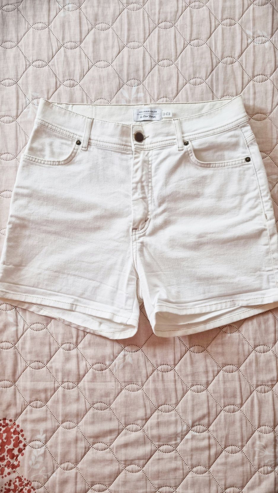 Шорти джинсові, білі шорти
