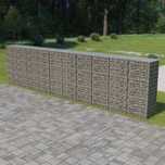 Muro gabião com tampas aço galvanizado 600x50x150 cm