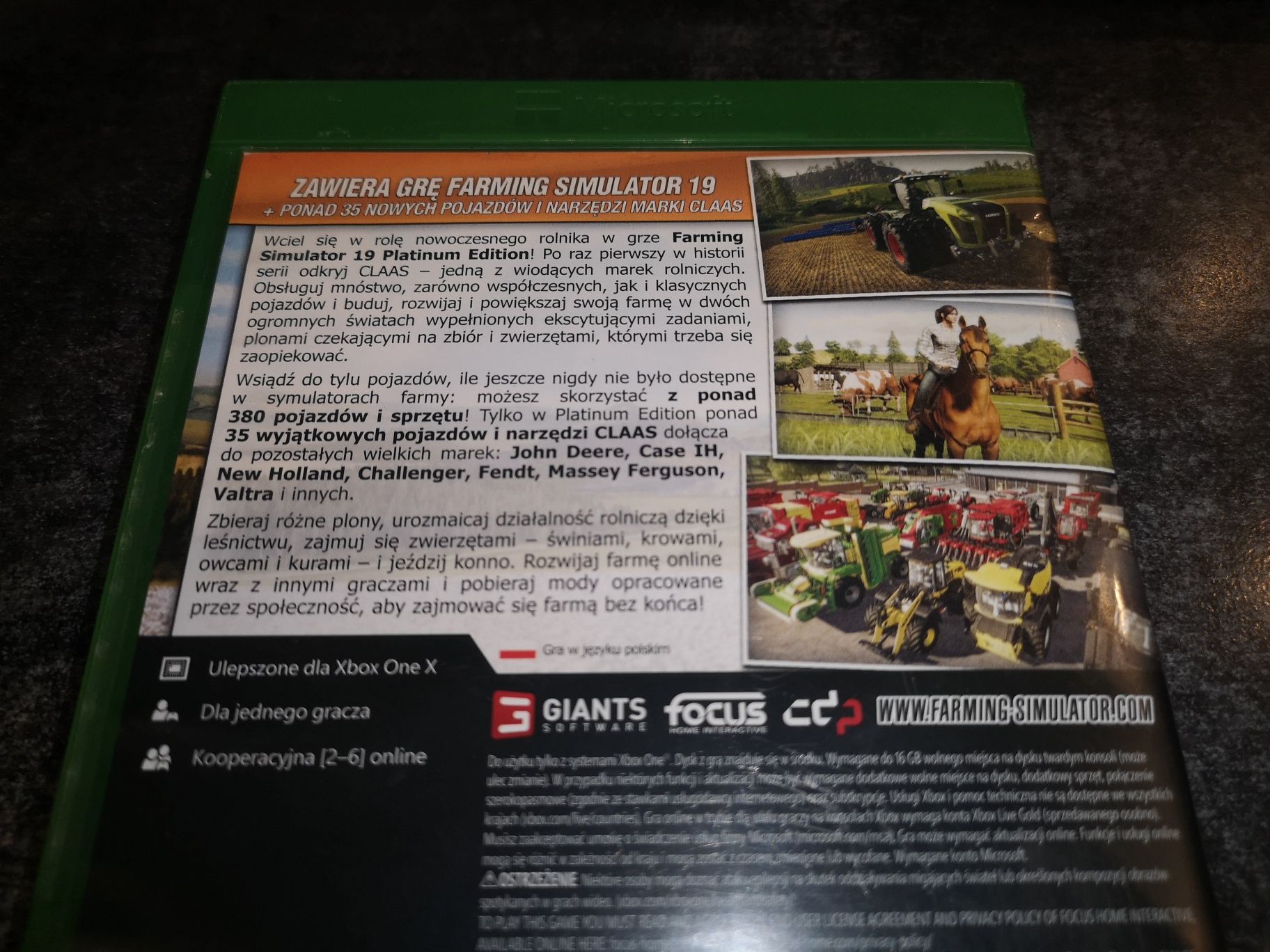 Farming Simulator 19 PLATINUM Edition XBOX ONE (możliwość wymiany)